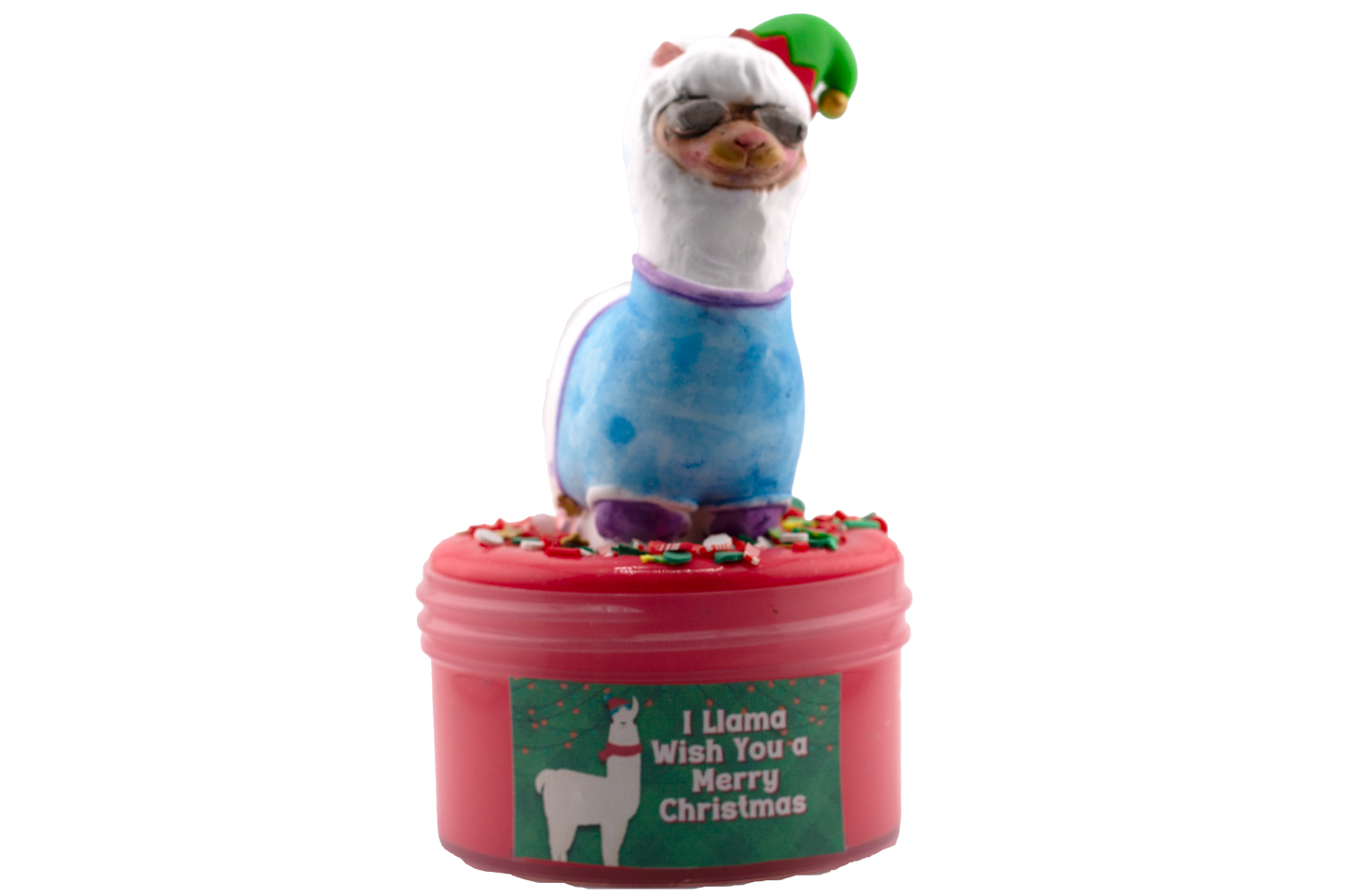 I Llama Wish You A Merry Christmas w/clay option